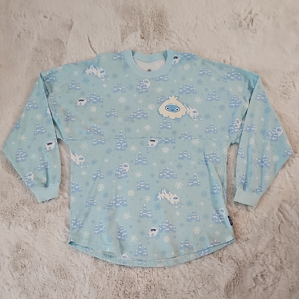 Blue Long Sleeve Graphic Sweatshirt